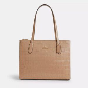 NWT Coach Nina Tote Taupe and Gold - Perfect Tote or Workbag MSRP $595
